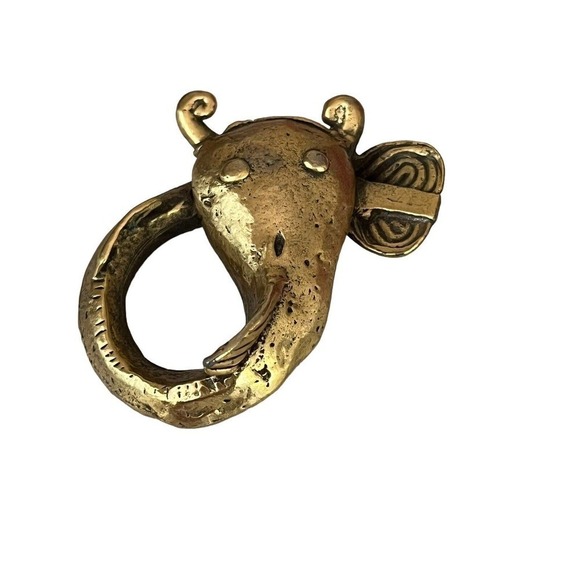 VINTAGE Alva Studios Signed Catfish Fish Brooch Pin Gold Tone - Picture 1 of 4